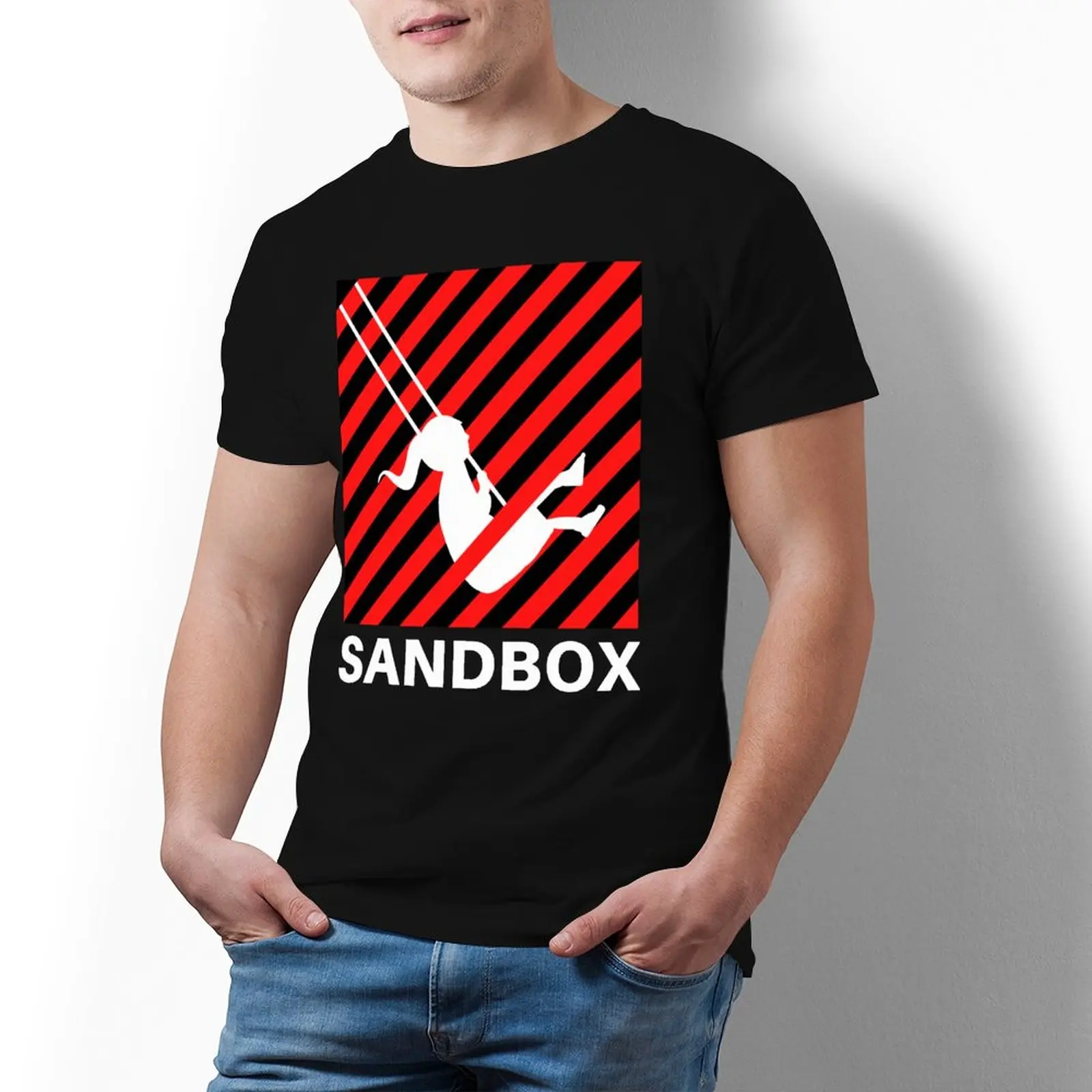 

Забавная 100 хлопковая футболка с коротким рукавом, Классическая мужская футболка с принтом 5xl