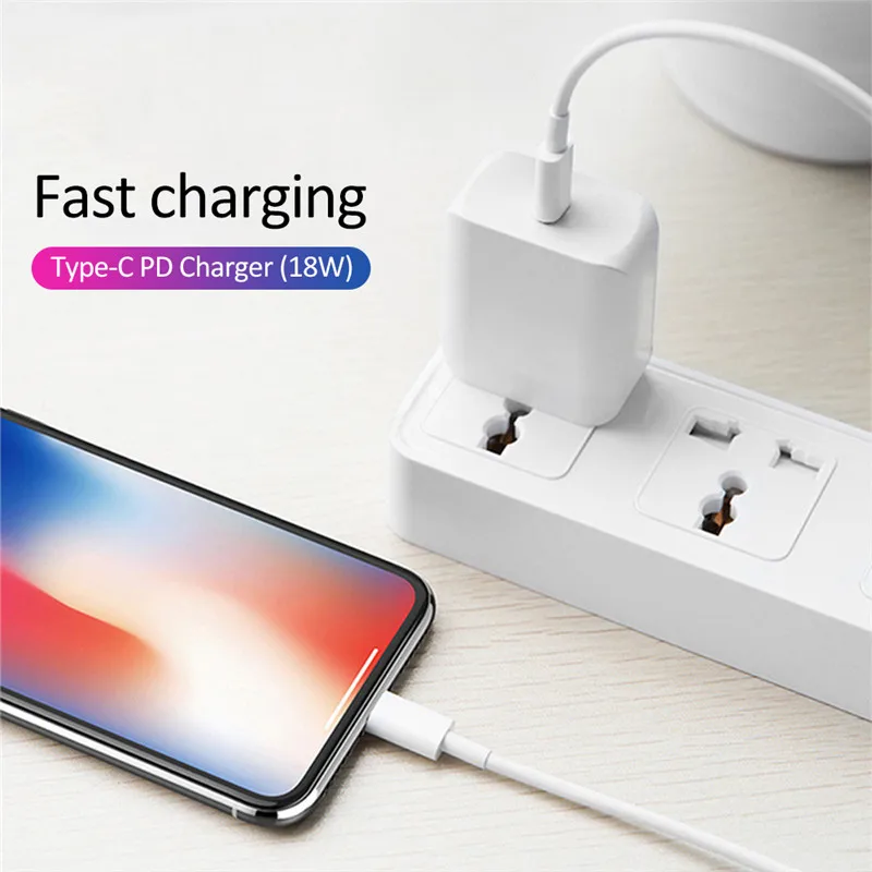 Зарядное устройство для Iphone 11/11Pro/11Pro Max 18 Вт быстрая зарядка PD зарядное IPad Type C EU/US