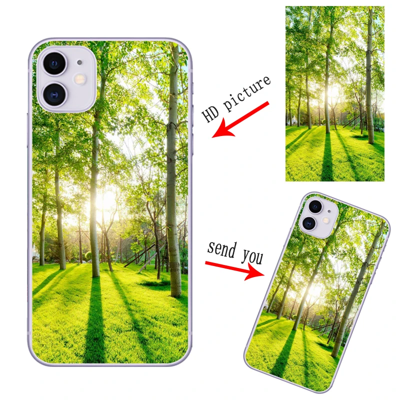 

Personalized Diy Cover Custom Phone Coque Print Case For iPhone 13 11 Pro 6 7 8 6s Plus X XS XR 12 Max SE 5s Soft Silicone Tpu