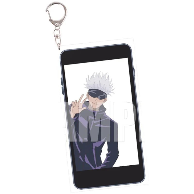 

Gojo Satoru PVC Card Itabag Pendant Toy Jujutsu Kaisen Anime New Acrylic Charm Keychains Collection Holiday Gifts Cosplay