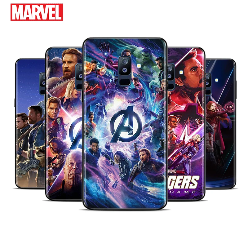 

Marvel Avengers Heroes For Samsung Galaxy A9 A8 Star A8S A7 A6 A6S A5 A3 Plus 2018 2017 2016 A750 Black Phone Case