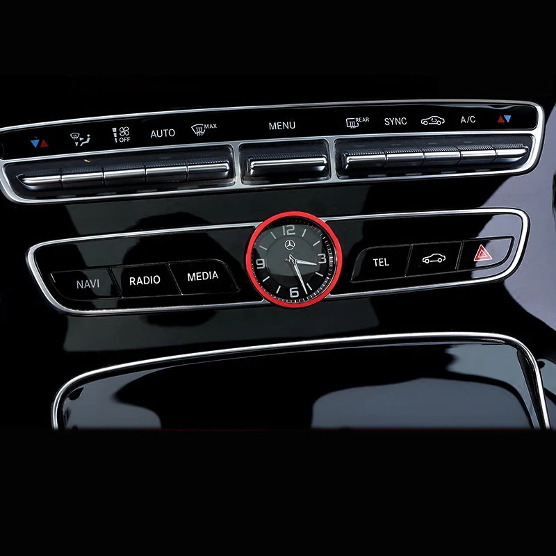 Интерьер автомобиля центр управления часы декоративное кольцо Крышка отделка