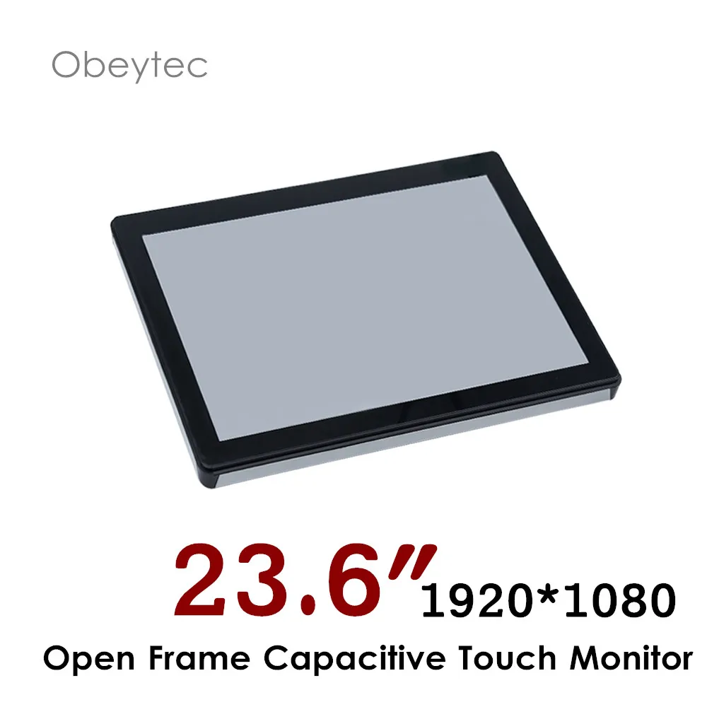 23,6 дюймовый сенсорный экран с открытой рамкой, монитор fhd 1920*1080, 2300cd/m2, сенсорный экран с емкостью PCAP, OB-OPM-236