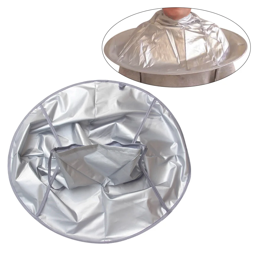 

Umbrella Cape Catcher Magic Sticker Hair Cutting Cloak Waterproof Deep Groove Styling Accessory Home Salon Breathable For Adults