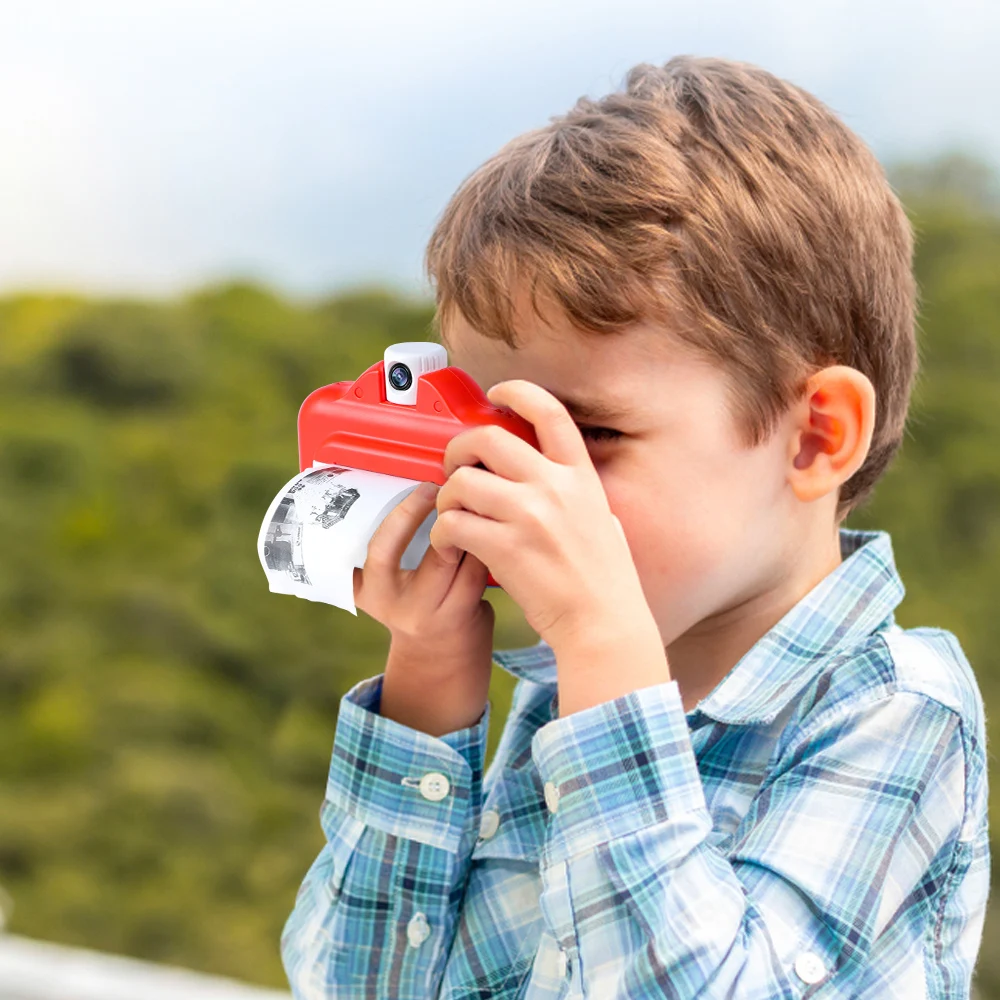 Детские игрушки мгновенная печать камера с термобумагой 16 ГБ TF карта и ручка для