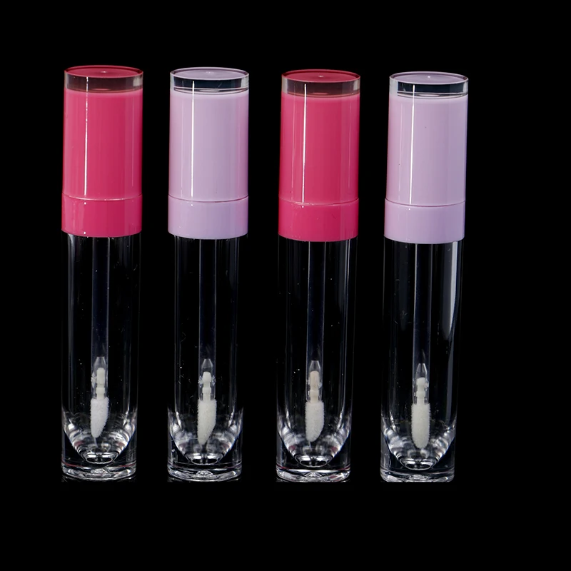 Пустая бутылка для блеска губ 5 шт./лот мл розовая Крышка пластиковая трубка