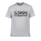 Футболка мужская с забавным принтом, хлопок, короткий рукав, круглый вырез, Спортивная брендовая одежда для активного отдыха, топы на лето