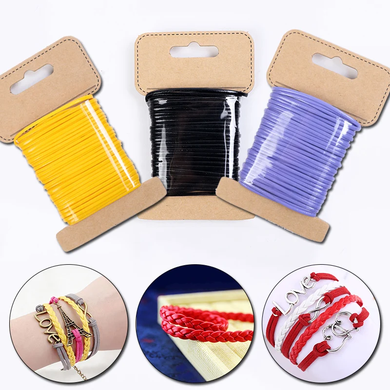 Вощеный хлопковый шнур шириной 2 мм вощеная нить веревка ремешок сделай сам