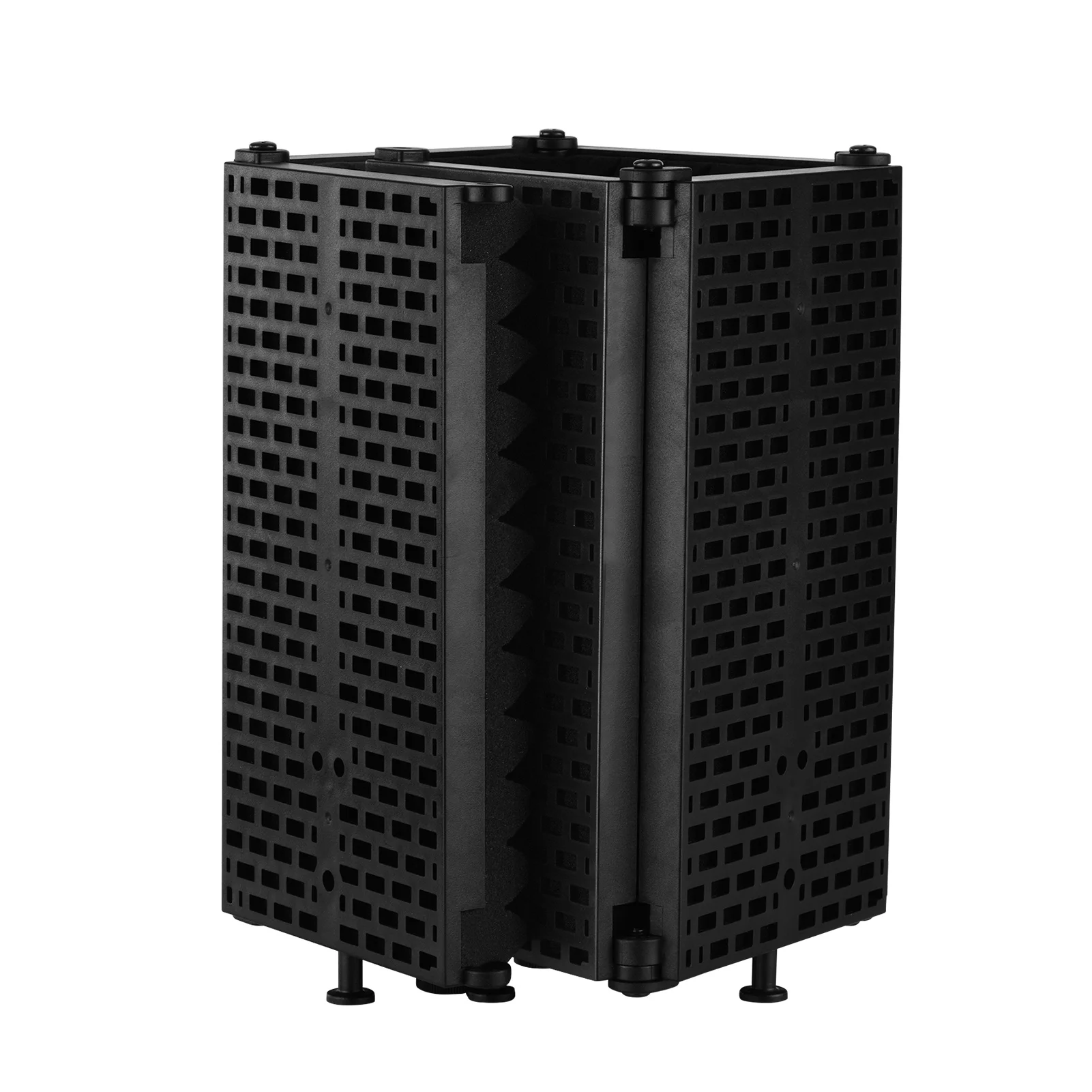 

Microphone Isolation Shield Portable Tabletop Sound Absorbing Foam Reflection Filter Mic Soundproof Shield for Audio Recording