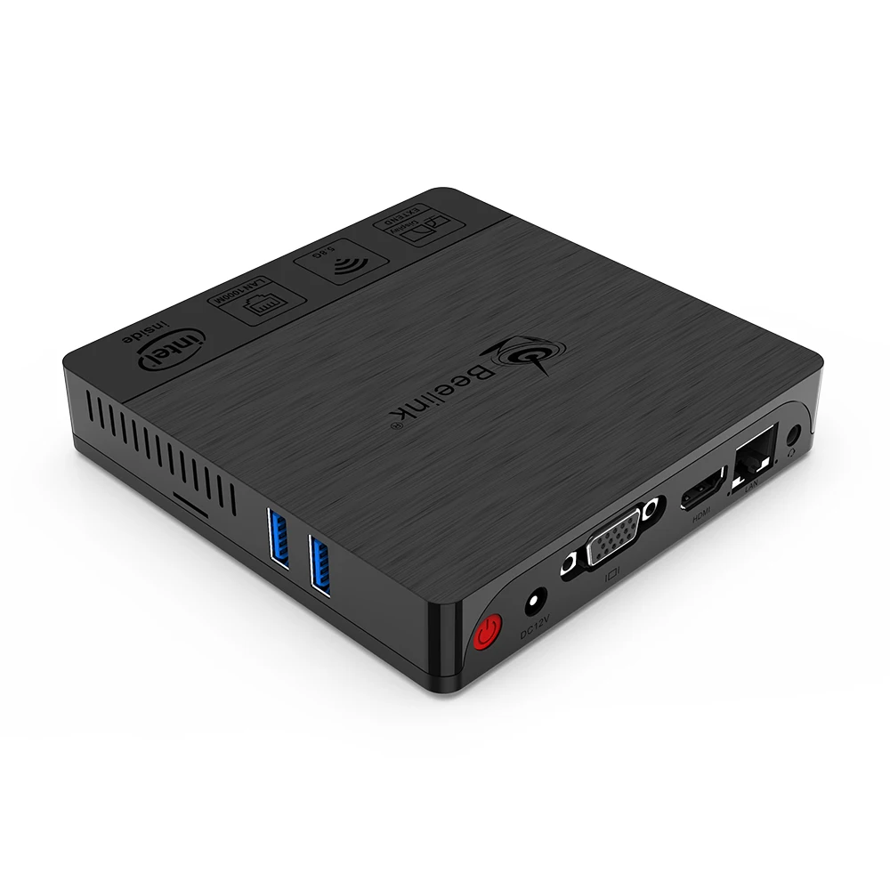 Beelink BT4 мини ПК Windows 10 Intel телефон четырёхъядерный 4 Гб ОЗУ 64 HDD настольные