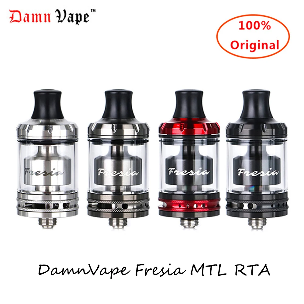 Оригинальная электронная сигарета DamnVape freasia MTL RTA бак 22 мм распылитель трубка