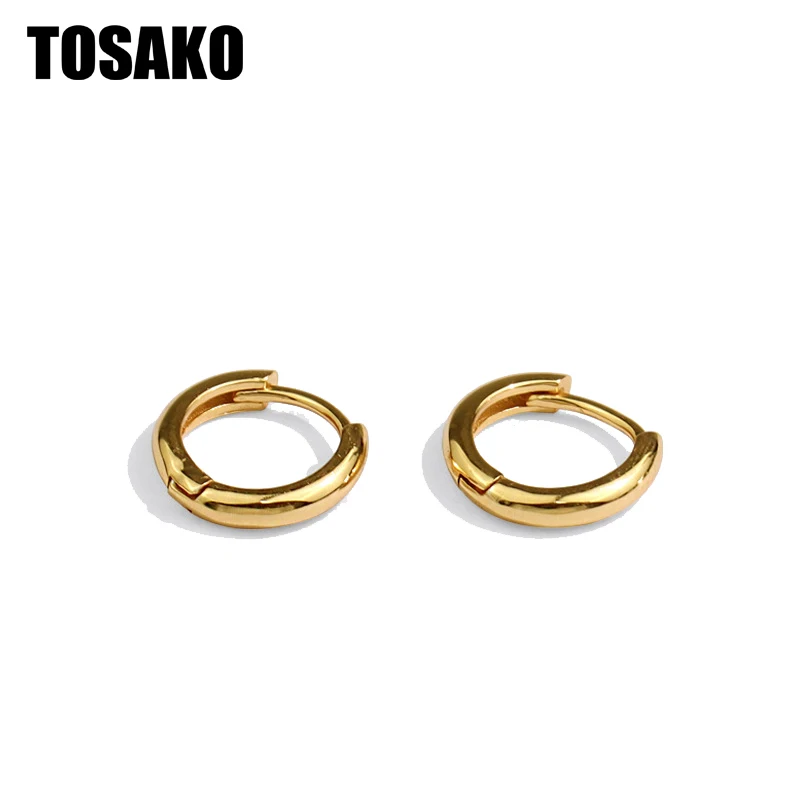 

TOSAKO серьги-кольца золотого цвета модные индивидуальные Свадебные обручальные