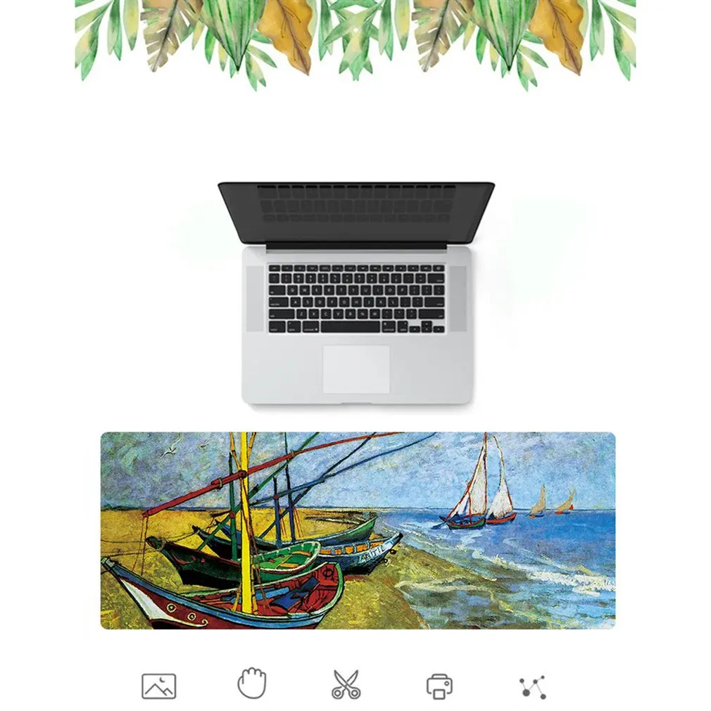 Painting Pattern Mouse Pad Oversized Mat Notebook Cool Gaming Mousepad Large Big For Laptop 800x300x3mm | Компьютеры и офис