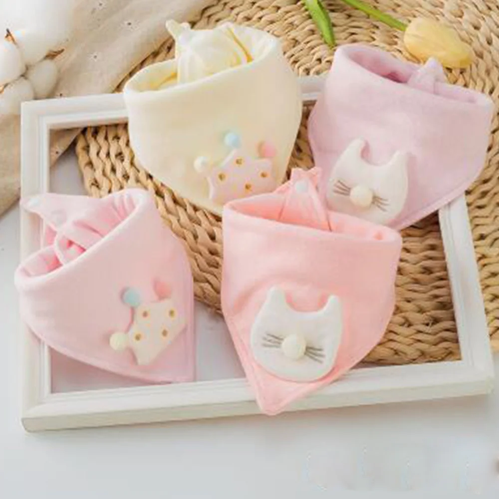 4 шт./лот детский слюнявчик для кормления малышей хлопковая бандана