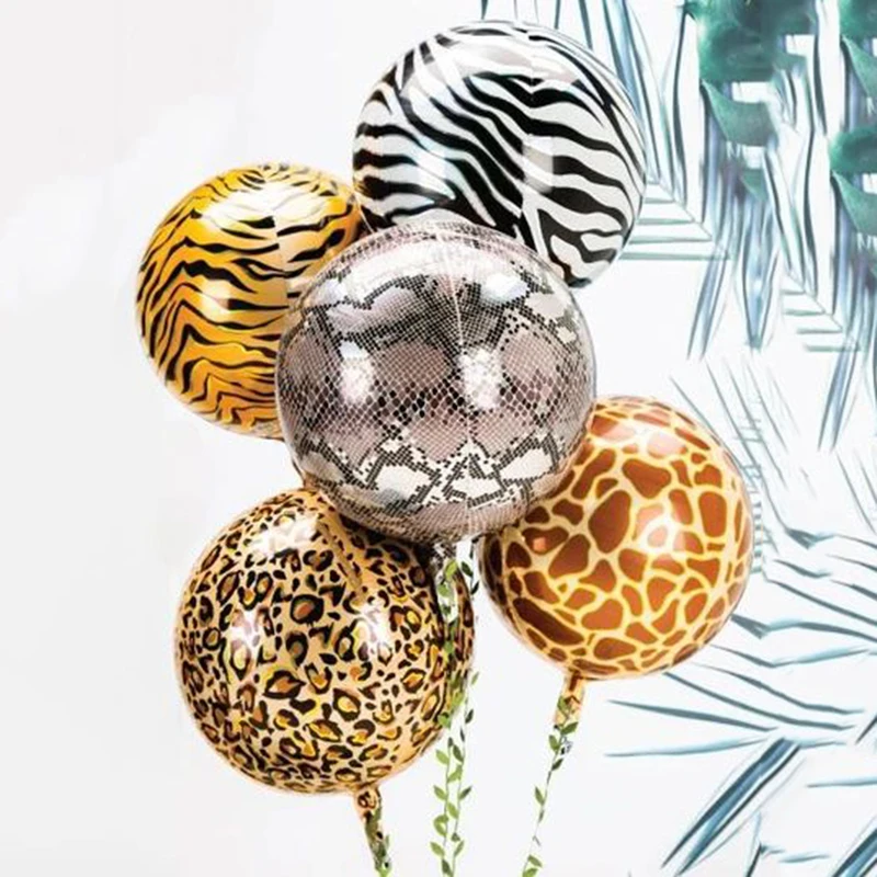 Воздушные шары из фольги с изображением животных для вечевечерние в честь Дня