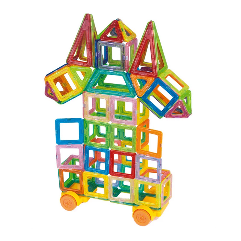 60 шт./компл. Мини магнитные блоки, строительные блоки, игрушки, пластиковые Развивающие игрушки для детей, мальчики и девочки, рождественски... от AliExpress WW