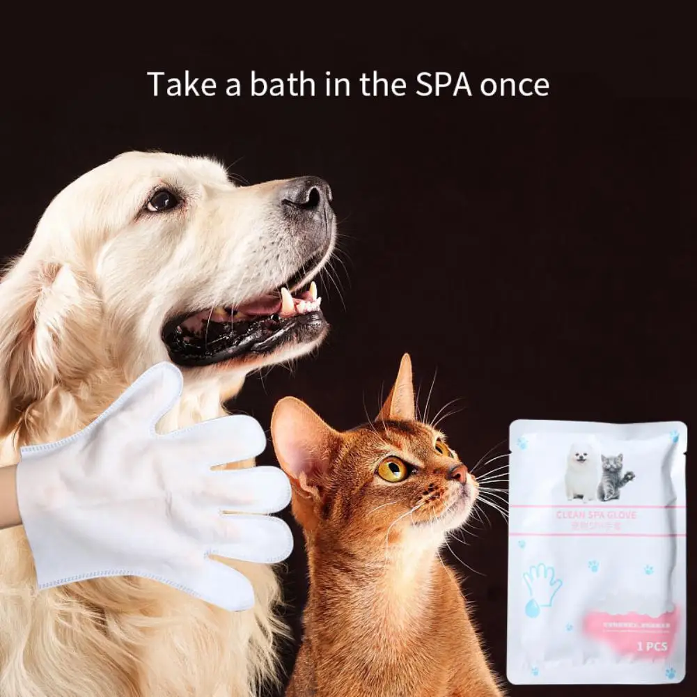 

Спа-перчатки для домашних животных без мытья салфетки для домашних питомцев собак кошек Чистящая бумага дезодорирующие влажные салфетки д...