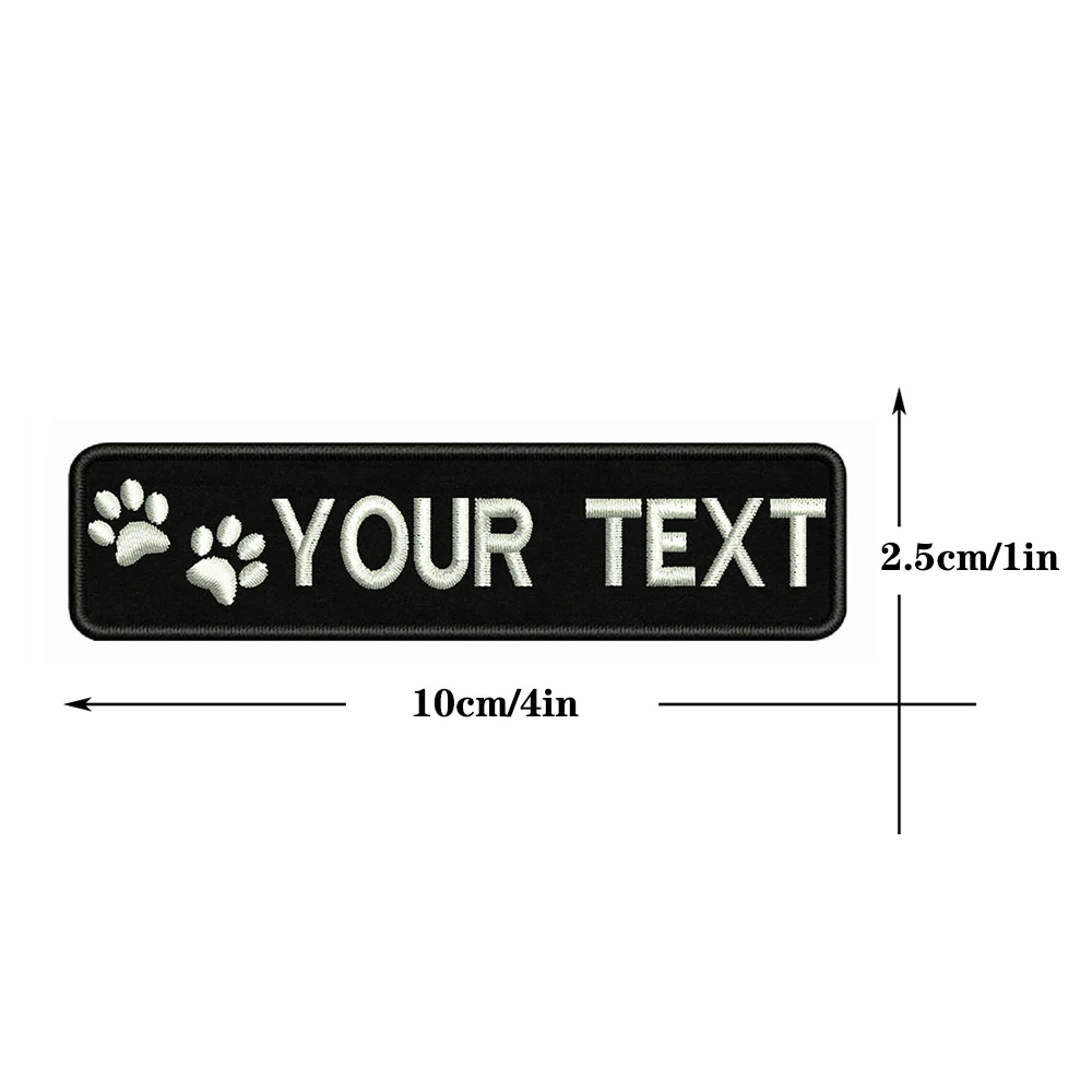 Нашивки на собаку 10x2 5 см с вышивкой и именем под заказ|Заплатки| |