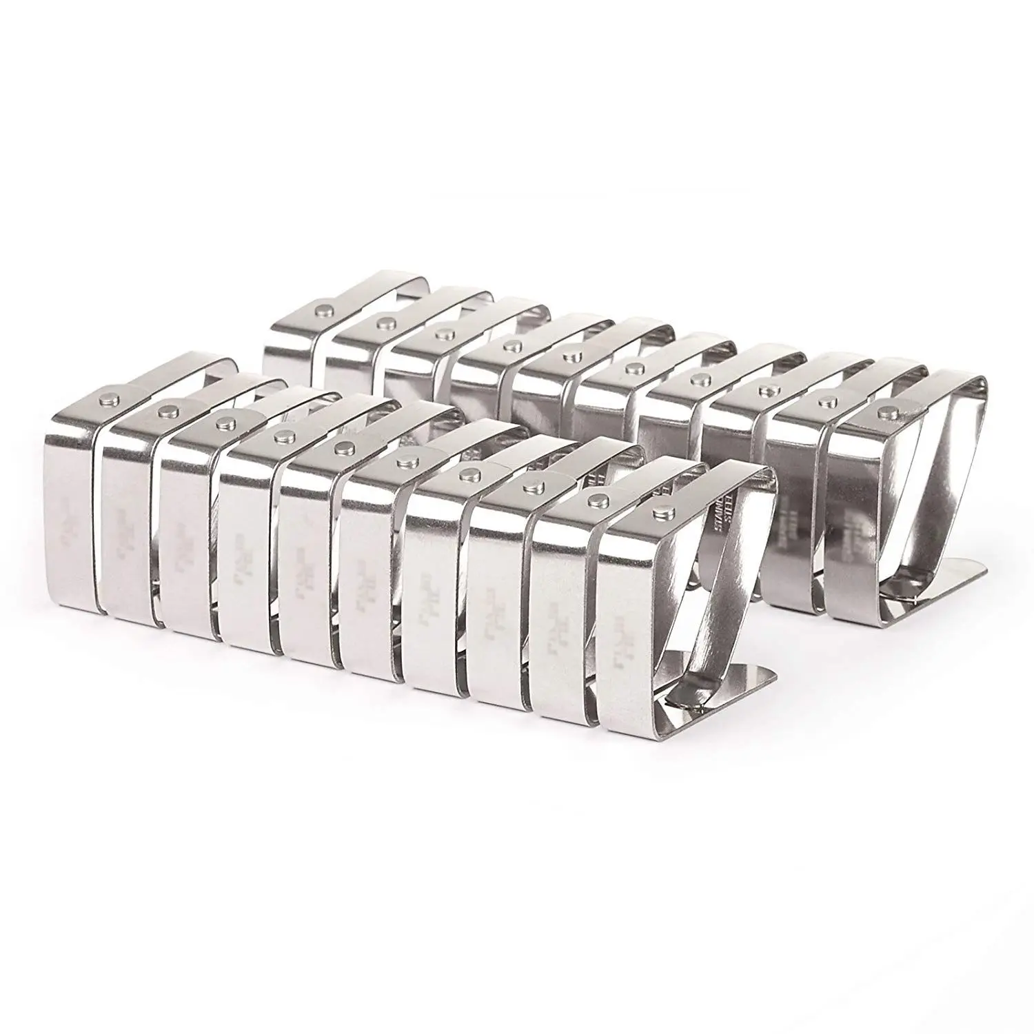 Набор из 20 регулируемых зажимов нержавеющей стали зажимы для скатерти вечерние