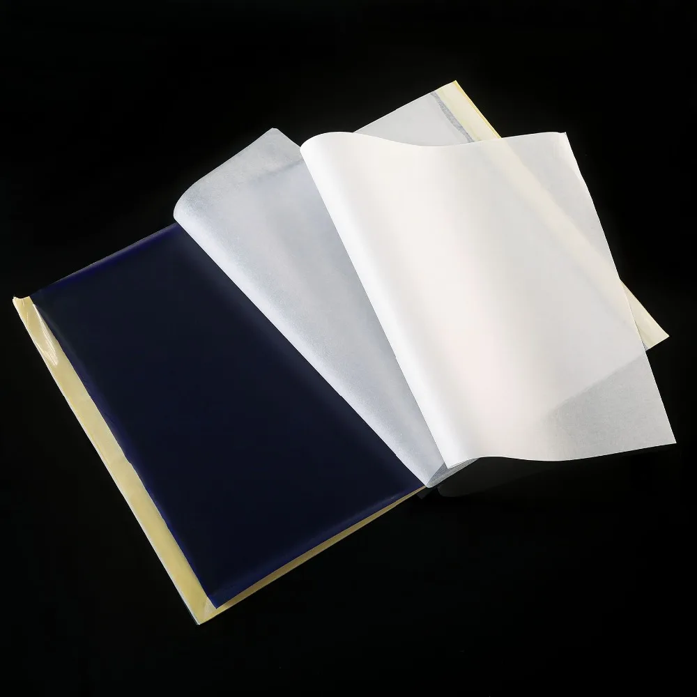 25 шт./лот 4-слойный карбоновый термотрафарет бумага для переноса татуировок