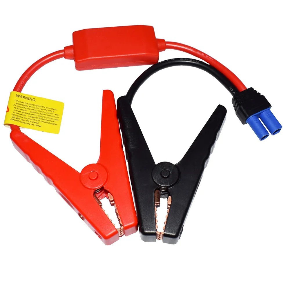 Профессиональные аккумуляторные зажимы для автомобильного запуска кабелей для аварийных ситуаций, клемма хранения усилителя двигателя автомобиля, 10awg / 11,3 дюйма на.