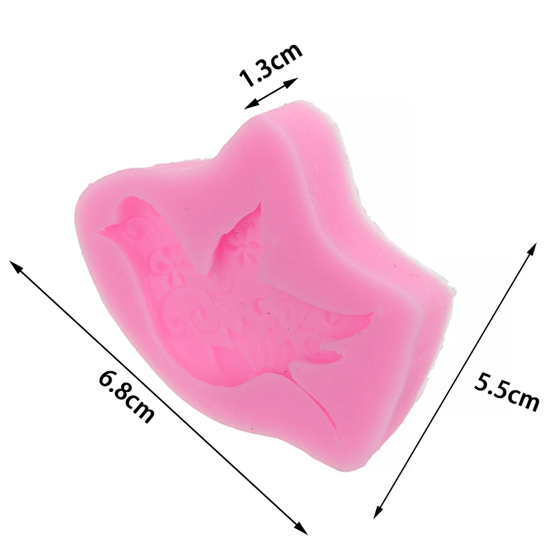Новый 3D сорока Птица Форма для торта и печенья силикона в форме голубя Fondant