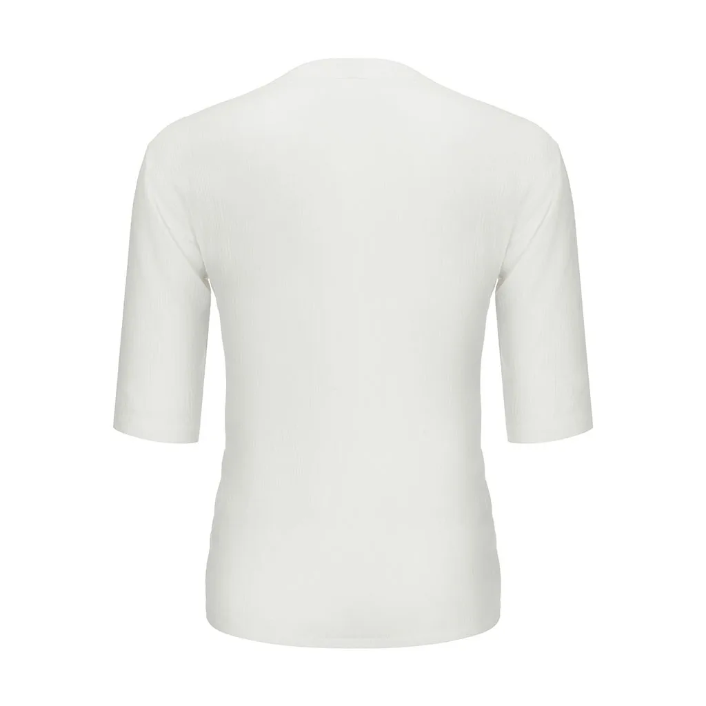 Мужские футболки в стиле ретро из чистого хлопка и конопли с рукавом до локтя