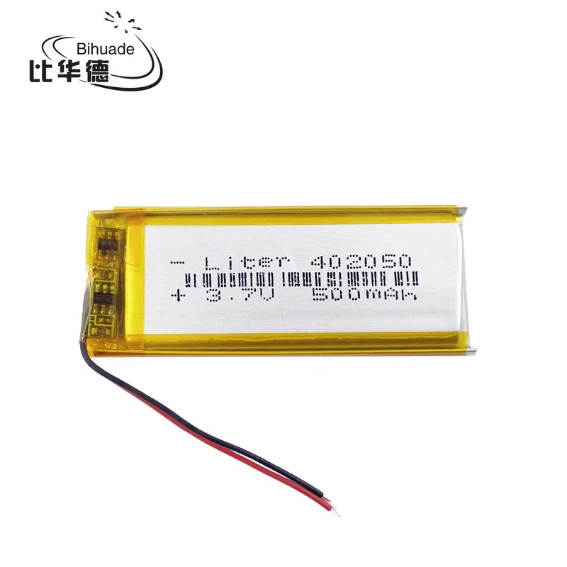 3 7 В литий полимерный аккумулятор 042050 402050 500 мАч MP3 MP4 MP5|3.7v lithium polymer battery|lithium