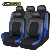 car pass car seat covers luxury pu leather universal automotive covers for toyota lada kalina granta priora renault ford honda
