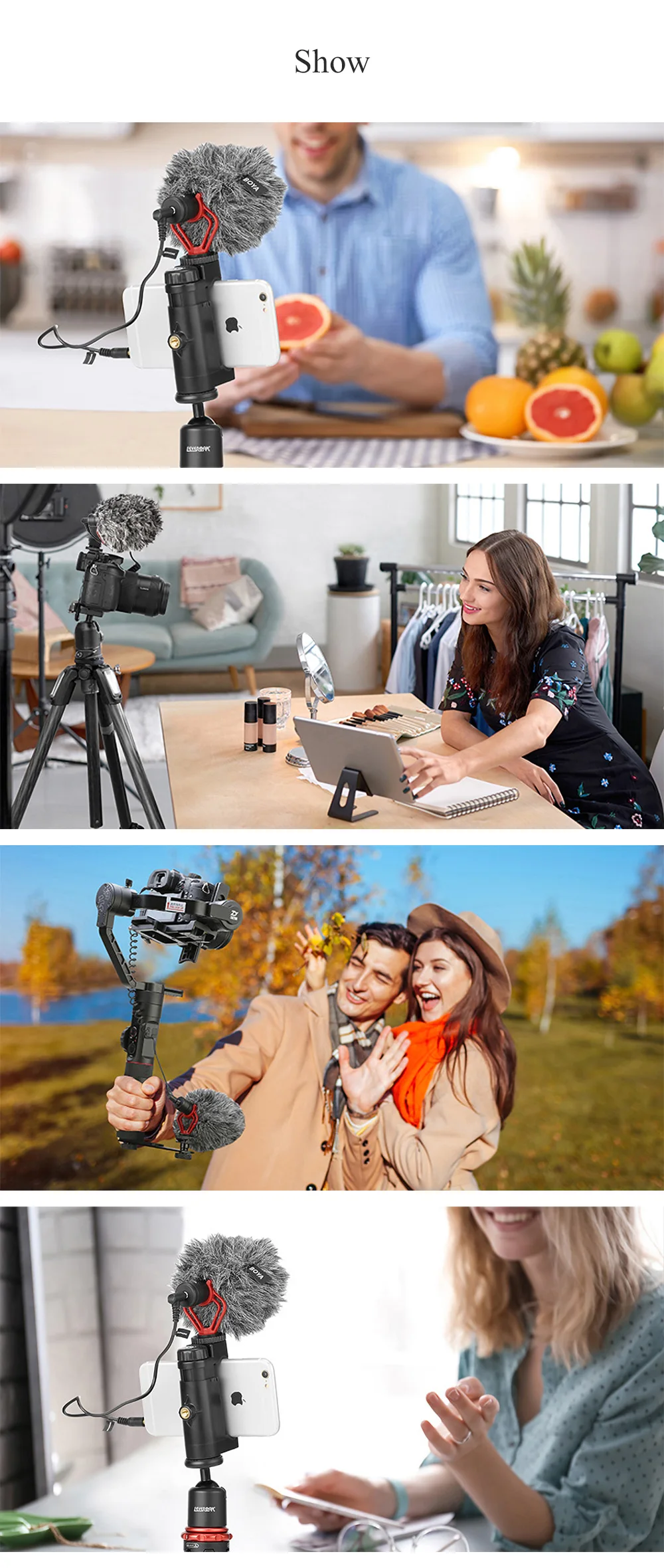 BOYA Cardioid компактный универсальный телефонный микрофон для смартфона DSLR камера видеокамера аудио рекордер ПК аудио видео запись
