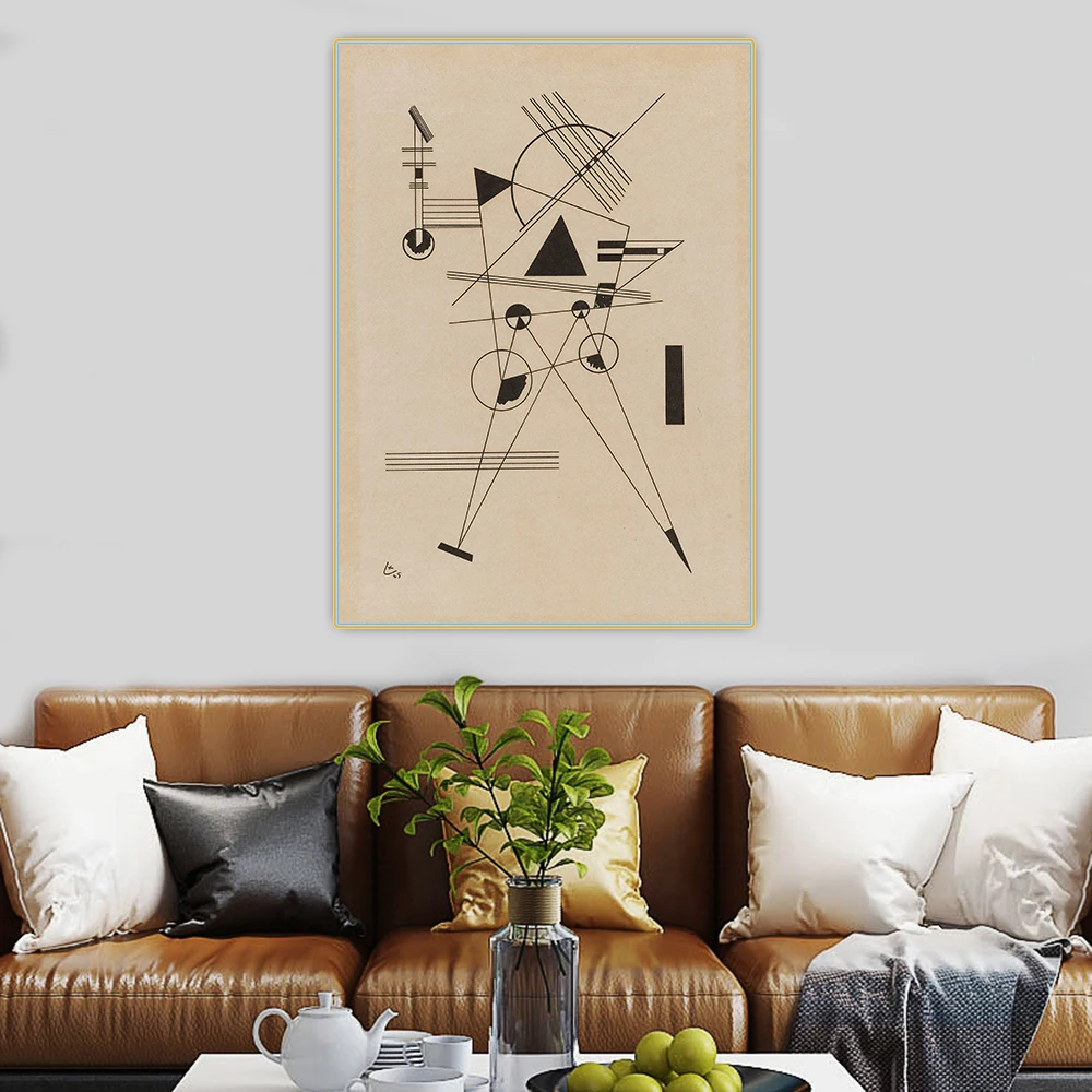

Wassily Kandinsky"Lithographie NO.1"Unframed Printed Poster Canvas Oil Art Painting Home Wall Decal Gift Office Room Backdrop