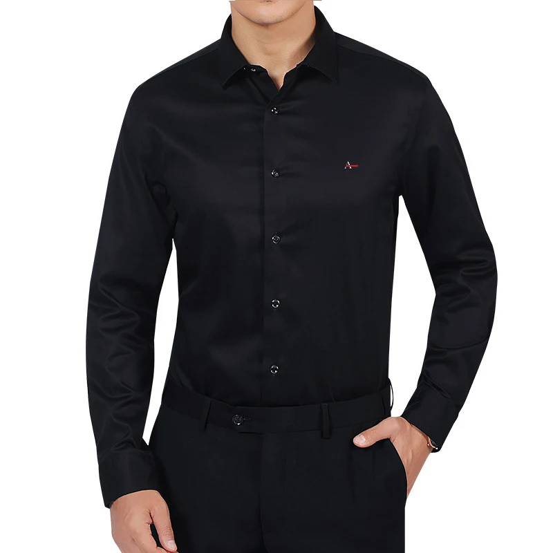 2021 Reserved Aramy men's brand shirt solid color business social wedding Slim Fit casual social slim printed dark texture shirt