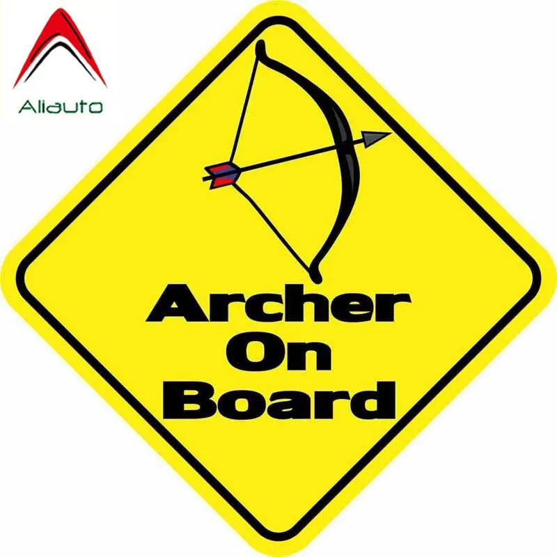 ПредуПредупреждение ительный знак Aliauto автомобильная наклейка Archer на борту
