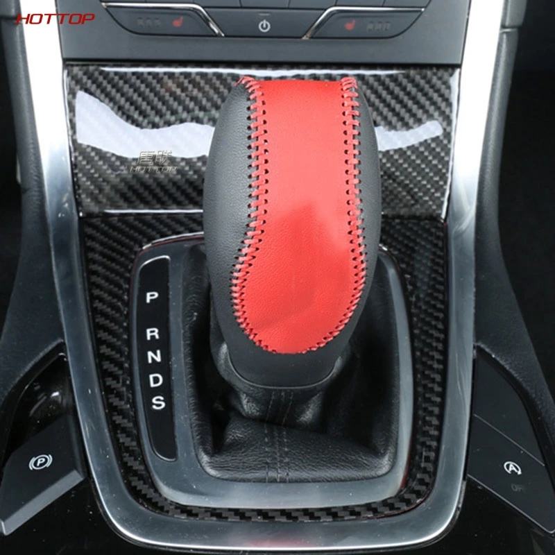 Наклейка на крышку переключения передач из углеродного АБС-пластика для Ford Edge 2015