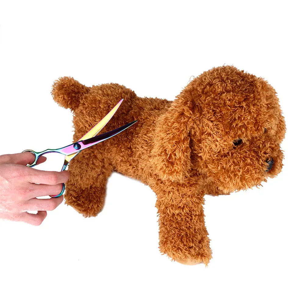 

8pcs Stainless Steel Pet Dogs Grooming Scissors Cat Hair Cutting Tool Kit With Comb Dog Kitten Animal Barber Hair Cutting Tool K