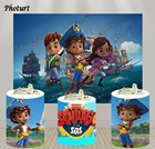 Фотофон пиратский Сантьяго фон для детской вечеринки на день рождения лодка полиэстер винил фотография баннер Декор реквизит