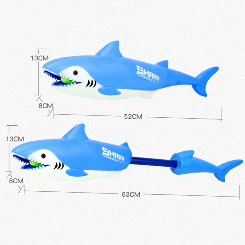 

Playing Party Beach Toy Kids Pumping Type Bathroom Game Soaker Shark Shape Educational Interactive Summer Outdoor Swimming Pool