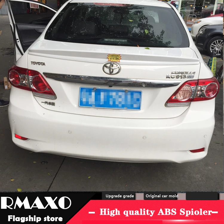 Спойлер для TOYOTA Corolla 2006 2013 высококачественный АБС пластик цветной задний спойлер