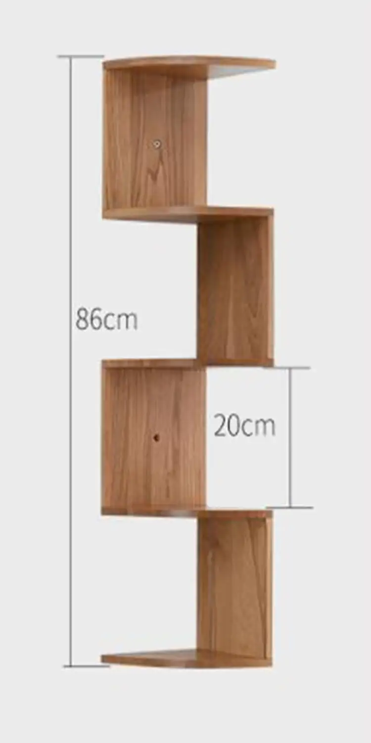 Модные книжные шкафы простая полка Простая Современная многоэтажная угловая для