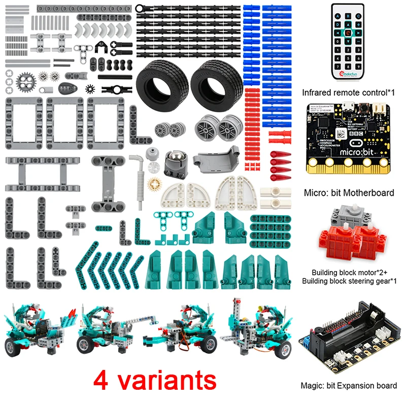 Программируемый Робототехника обучающий комплект умный робот автомобиль для