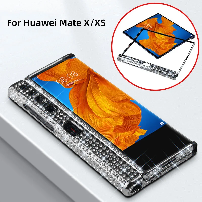 Fashion Luxury Diamond Case for Huawei Mate Xs Phone Cover With Diamond Frame for Huawei Mate X Case Cover