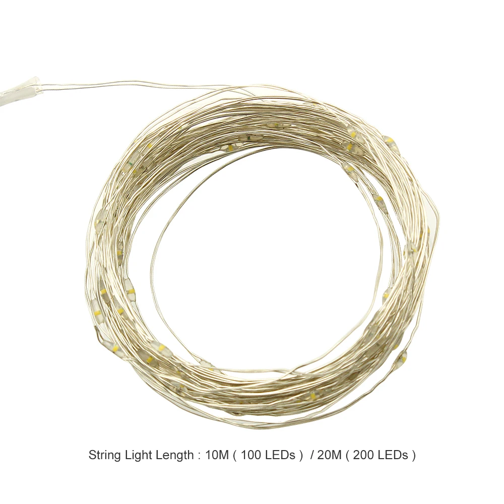 

1pcs Outdoor LED Solar String Fairy Lights 10M 20M Flashing Lamps 100/200leds Waterproof Christmas Decoration for Home Garden