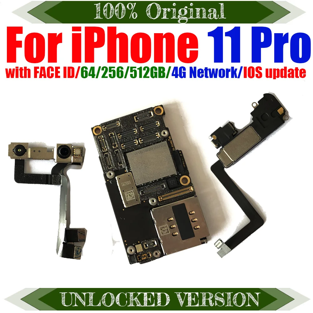 100% оригинальная материнская плата для iPhone 11 PRO без Face ID Логическая Pro с FACEid MB LBS |