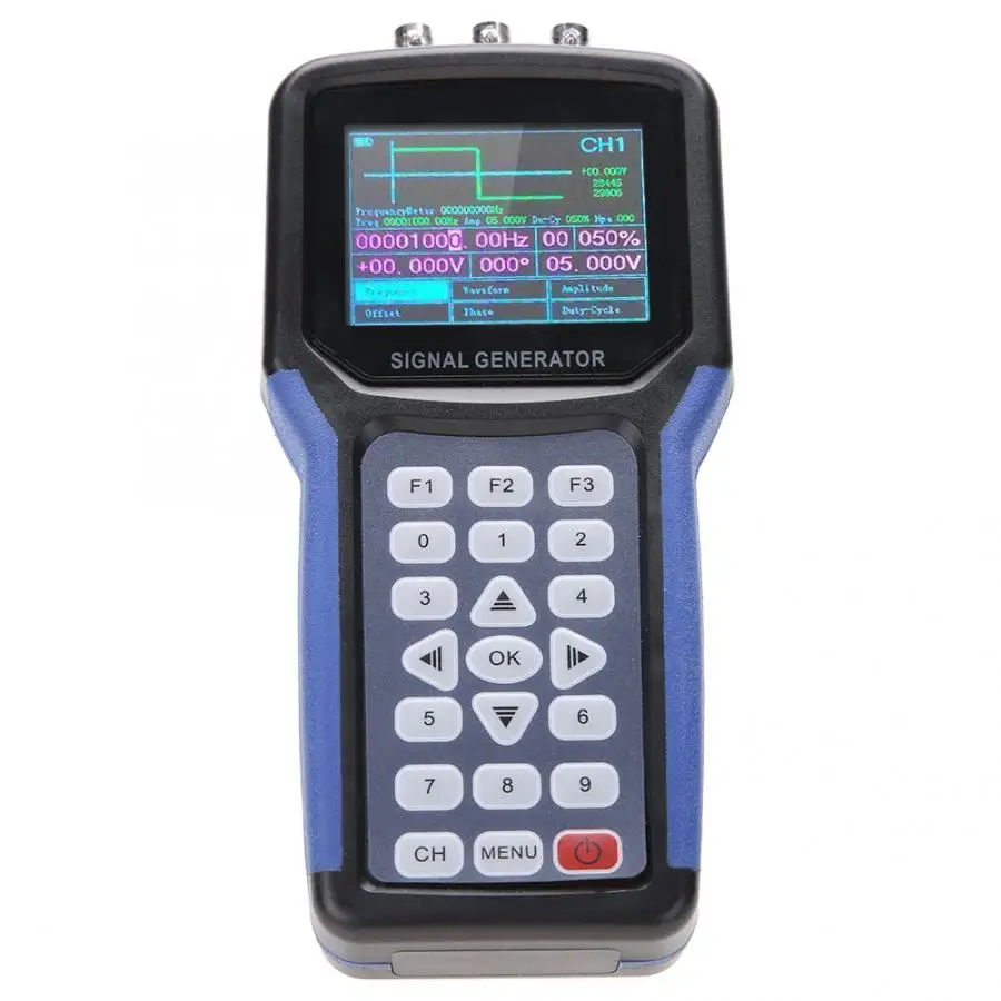 Генератор сигналов JDS2062A портативный осциллограф 30 МГц 2 канальный цифровой генератор сигналов мультиметр частотомер AC110-220V