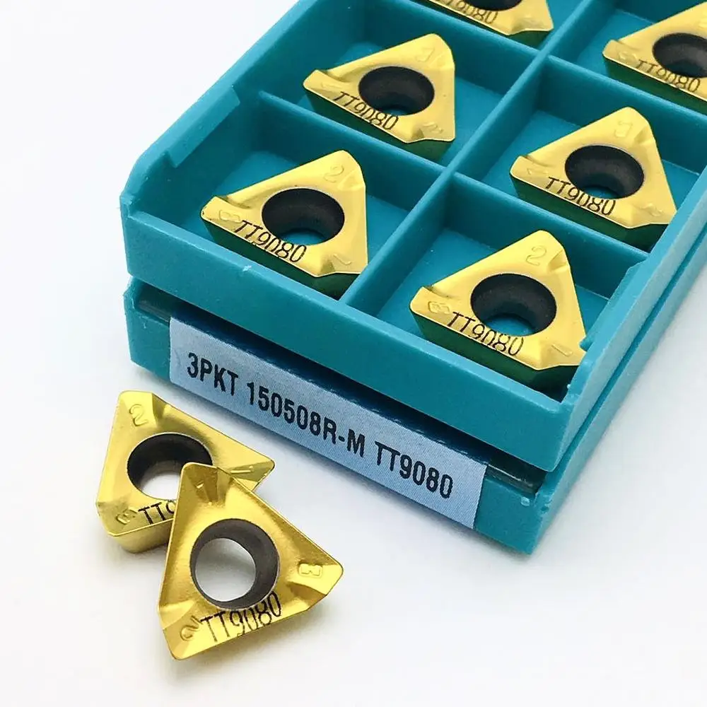 

Инструмент для токарных станков 3PKT150508R M TT9080, высококачественный токарный инструмент для металла, 3 отделения, 150508