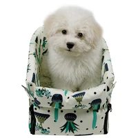 pet dog carrier car seat cover carry house printed anti slip puppy car bag for small cat dogs travel mat basket