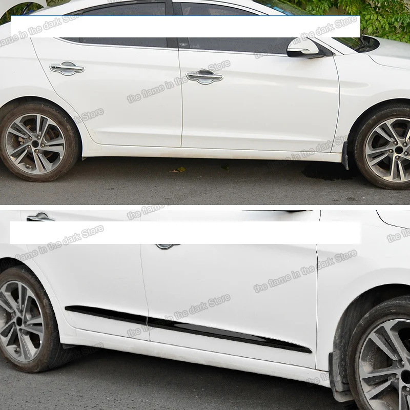 Lsrtw2017 Нержавеющая сталь автомобильные молдинги на Кузов для Hyundai Elantra 2016 2017 2018 2019