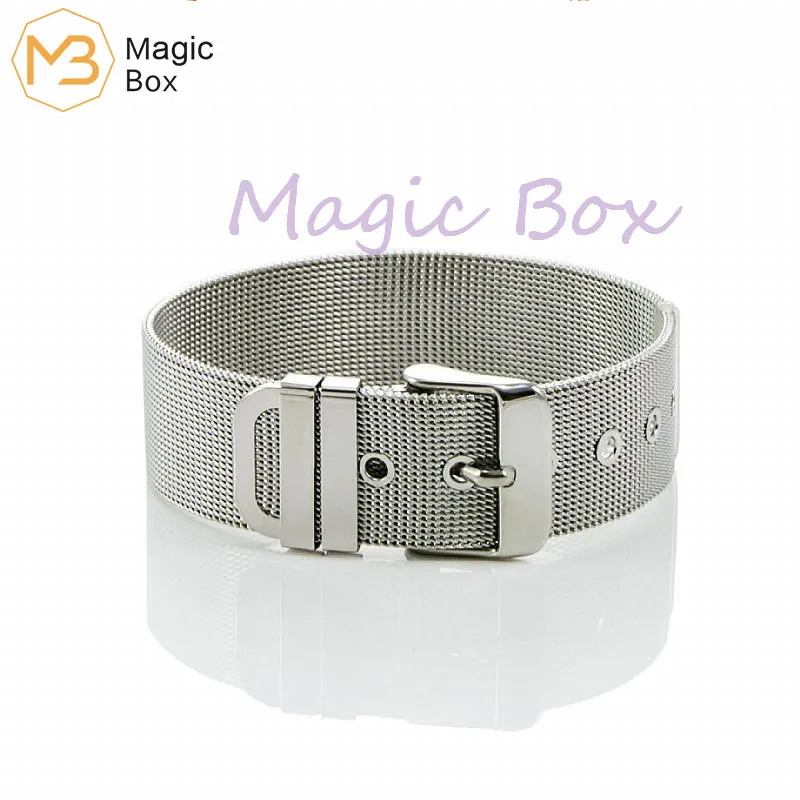 Двухцветный сетчатый Браслет из нержавеющей стали с пряжкой браслет для часов 21