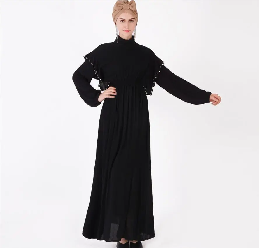 Мусульманские платья, халат Caftan Jeleba кардиган «абайя» Djelaba, длинное платье, Турецкая одежда, кимоно с бусинами, женское нижнее платье