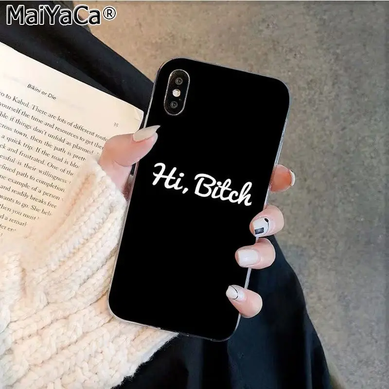 MaiYaCa я не всегда сука Bonjour суки Силиконовый ТПУ чехол для телефона Apple iphone 11 pro 8 7 66S Plus X XS MAX 5s SE XR - Цвет: A7